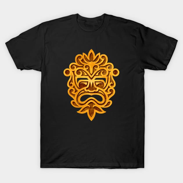 Stylish Stone Mayan Mask T-Shirt by jeffbartels